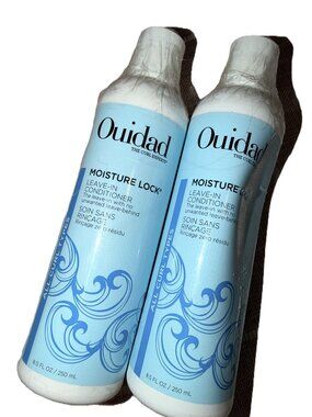 Curly Hair Ouidad Moisture Lock Leave-In Conditioner 8.5oz Bundle of 2